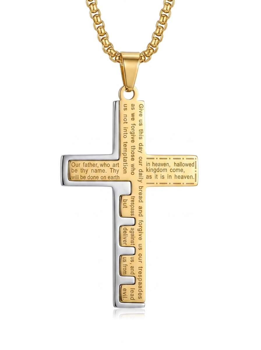 Our Father Cross Necklace
