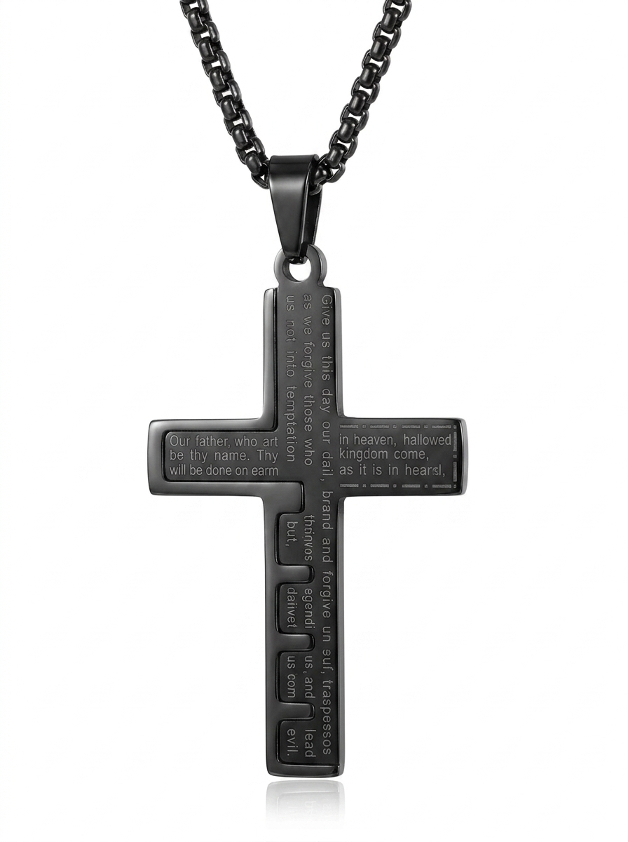 Our Father Cross Necklace