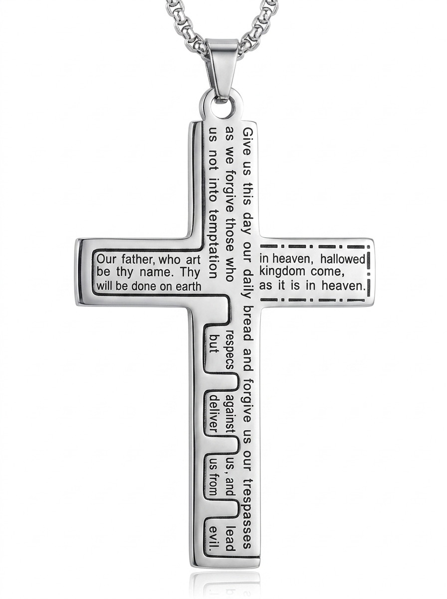 Our Father Cross Necklace