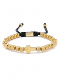 Cross Beaded Bracelet