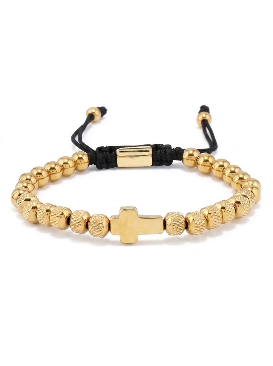 Cross Beaded Bracelet