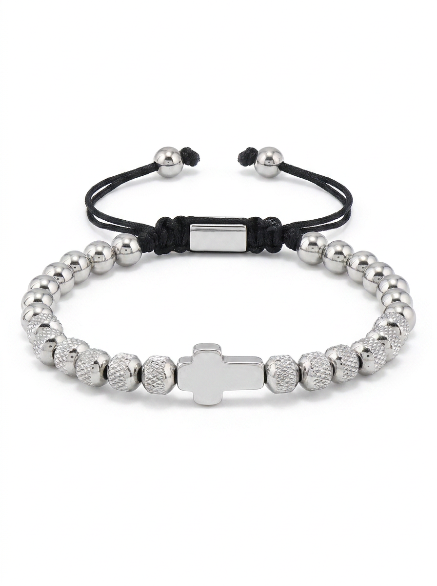 Cross Beaded Bracelet