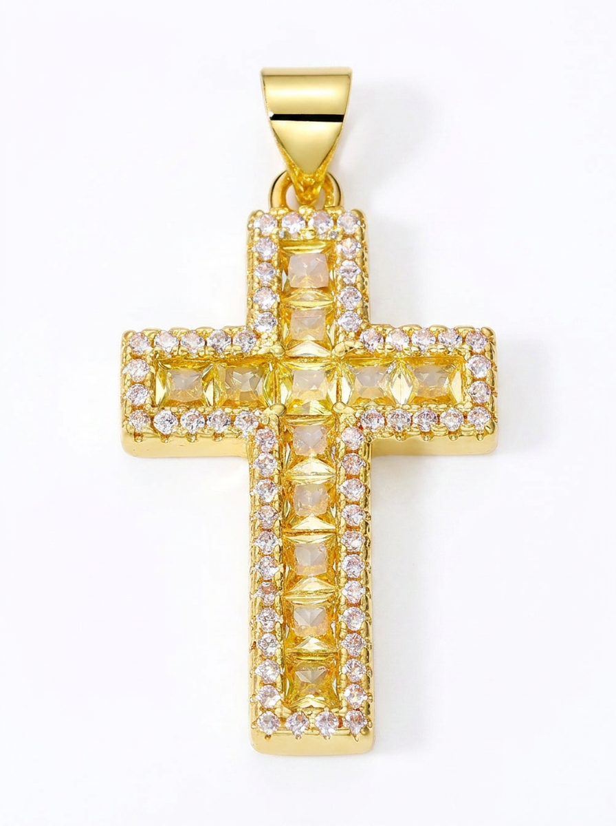 Radiant Cross Charm