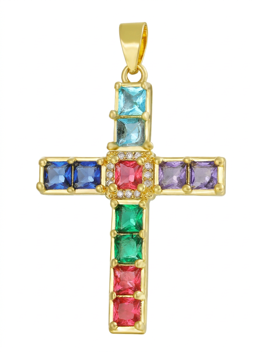 Radiant Cross Charm