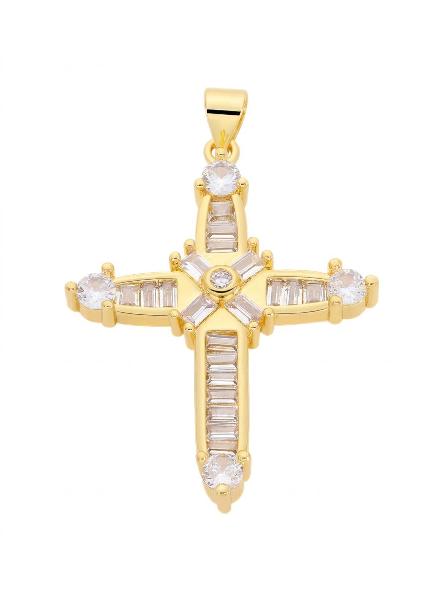 Radiant Cross Charm