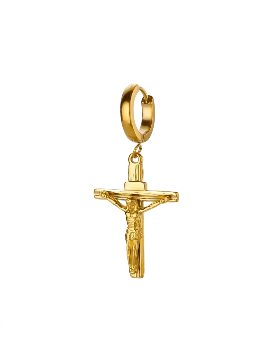 Jesus Cross Paired Earrings