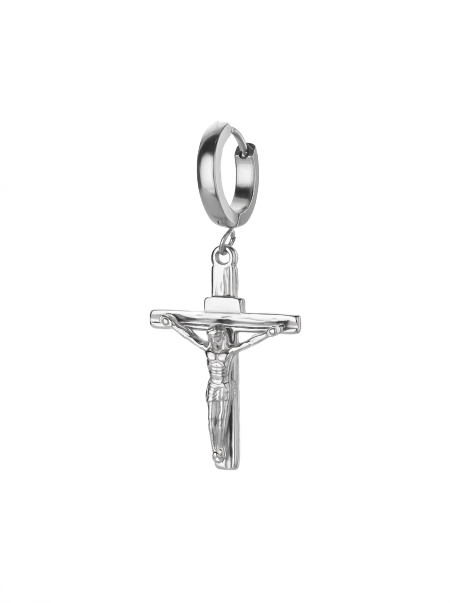 Jesus Cross Paired Earrings
