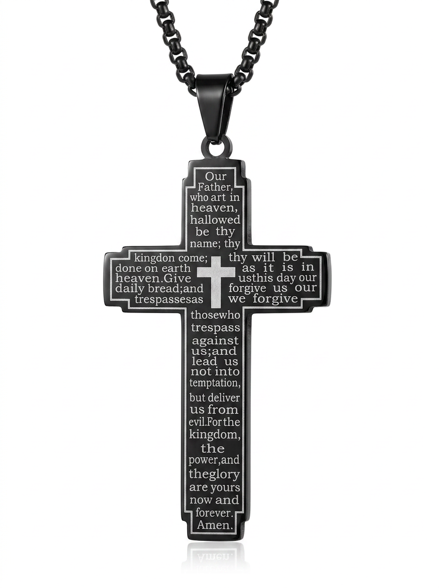 Our Father Cross Pendant
