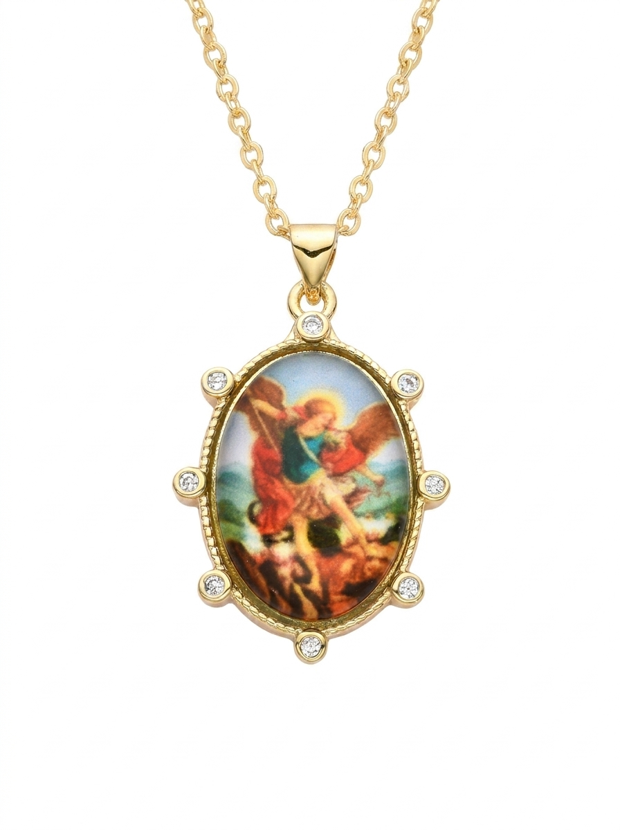 Archangel St. Michael Medal Necklace