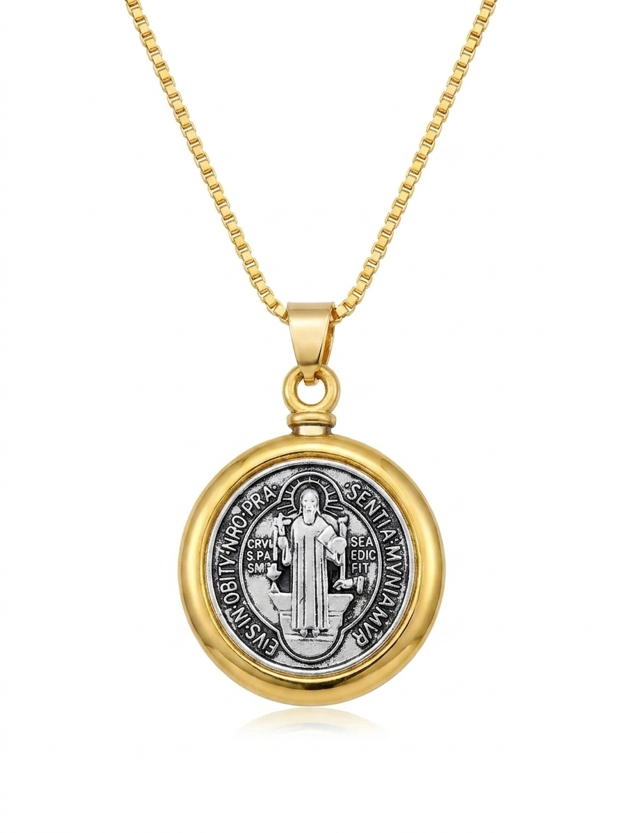 St. Benedict of Nursia Pendant Necklace