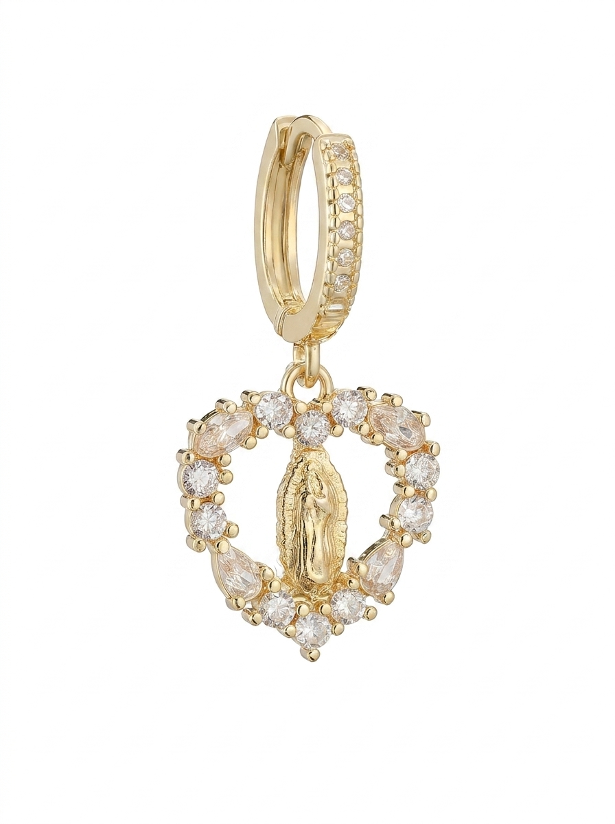 Virgin Mary Drop Earrings