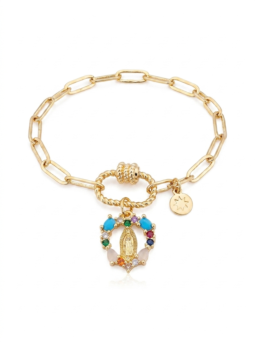 Virgin Mary Crystal Bracelet