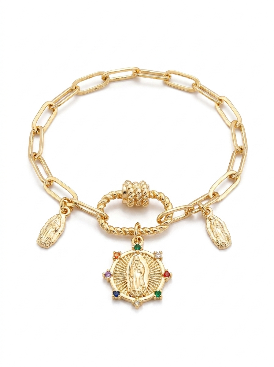 Virgin Mary Crystal Bracelet