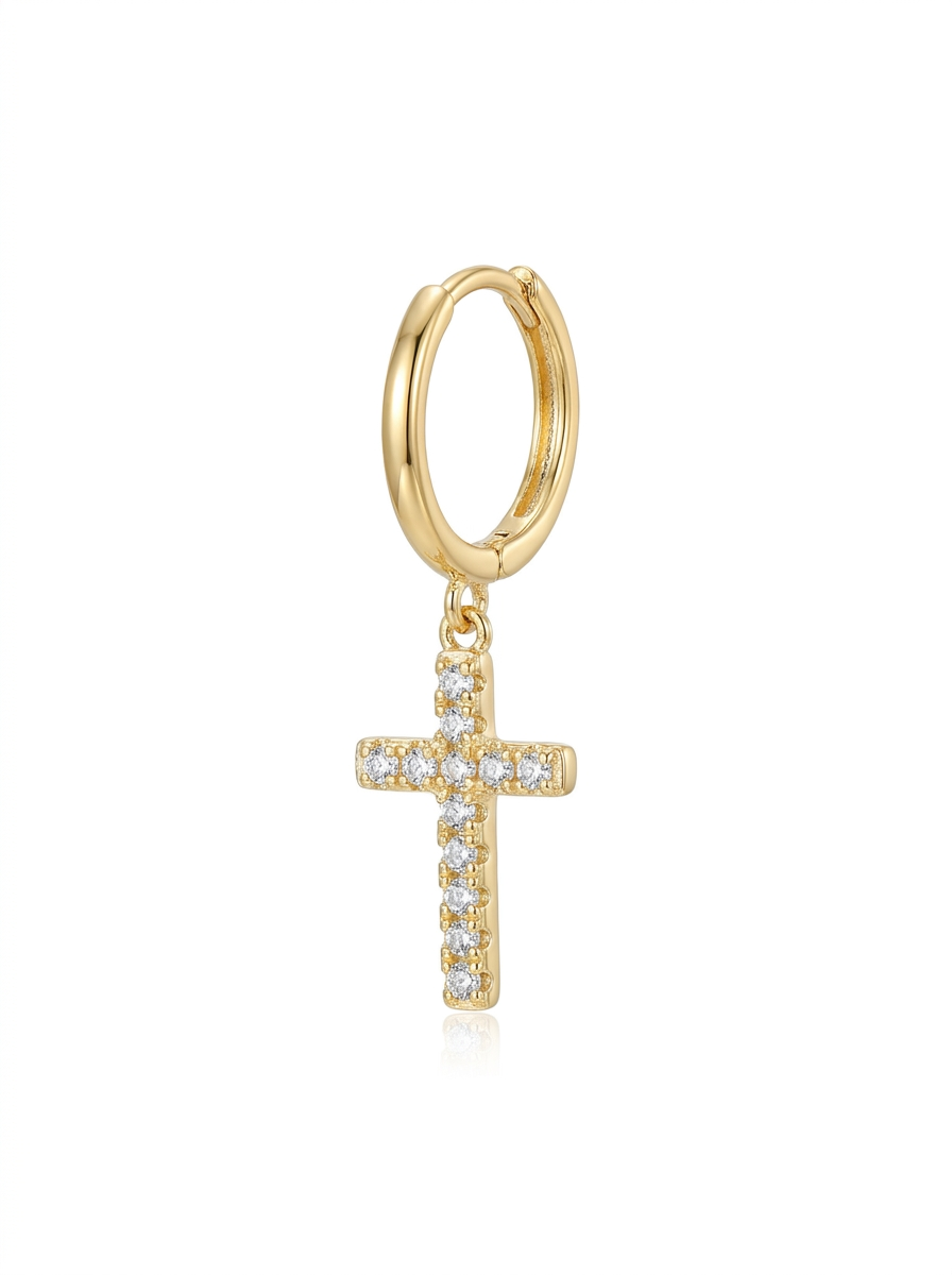 Cross Drop Earrings