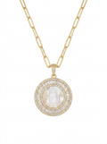 Virgin Mary Shell Necklace