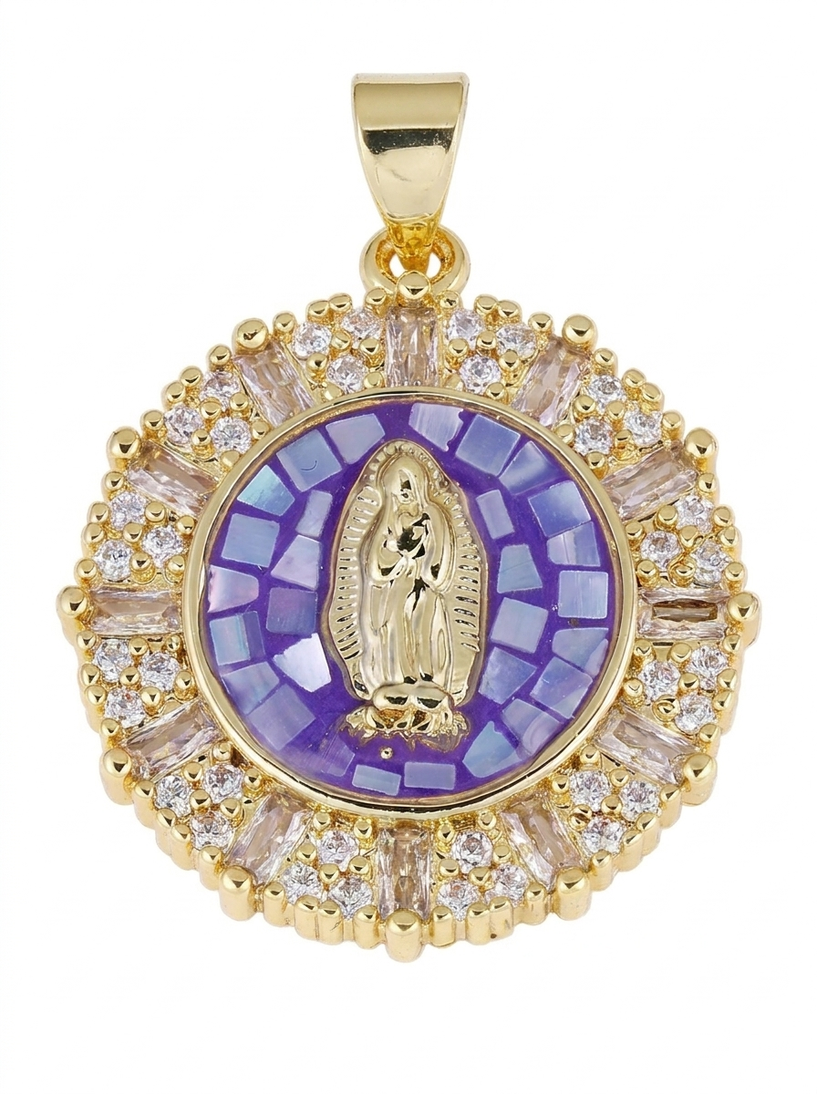 Mother Mary Pearl Charm