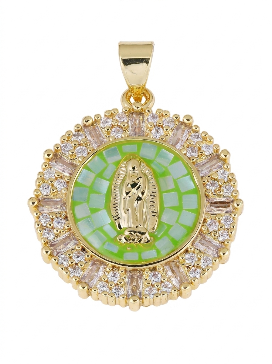 Mother Mary Pearl Charm