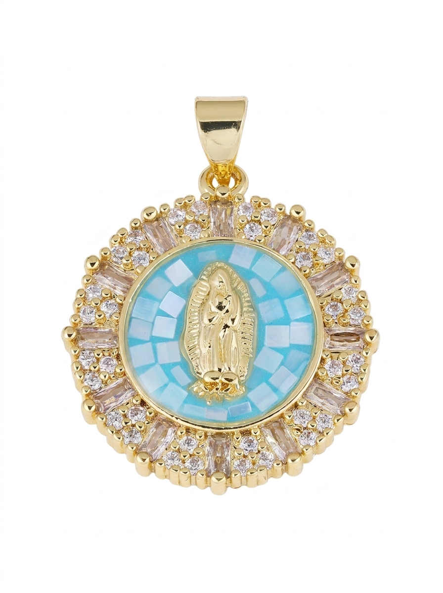 Mother Mary Pearl Charm