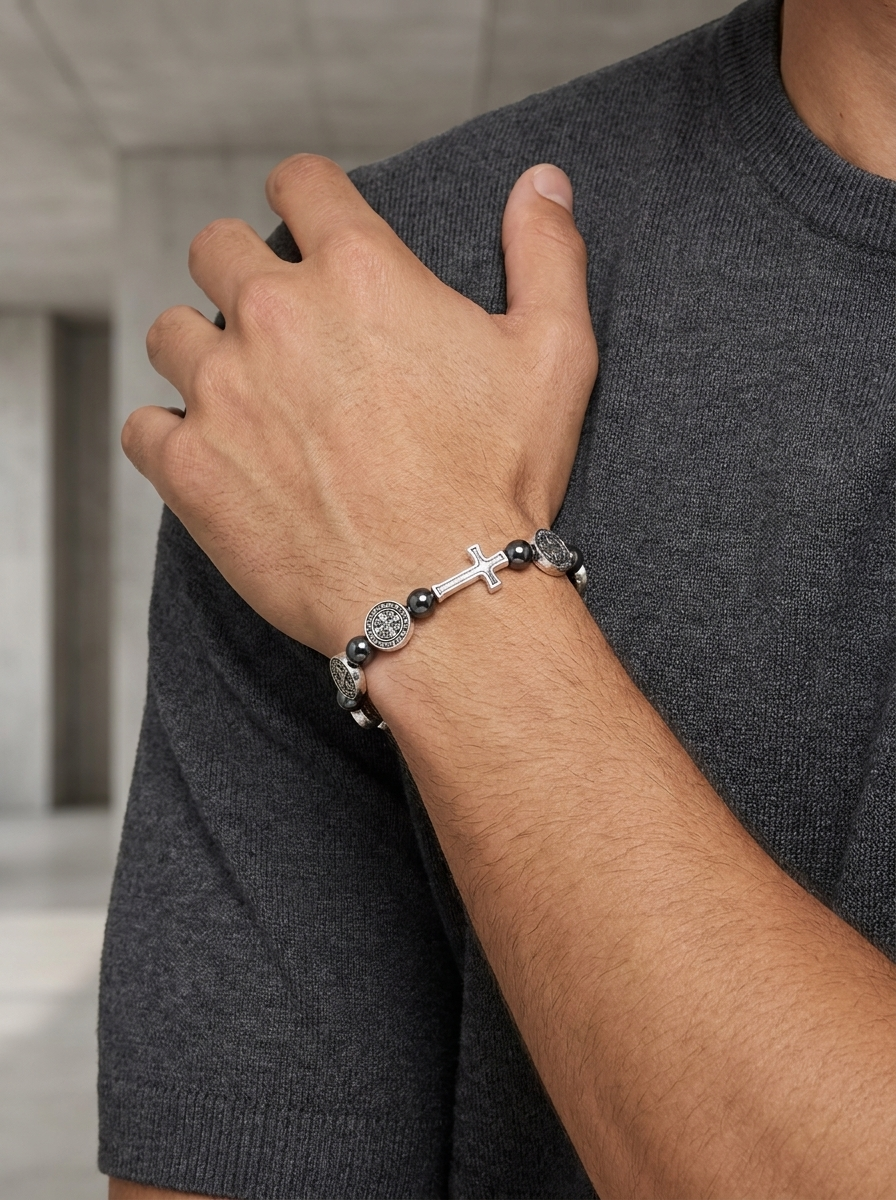 Hematite Bead Bracelet
