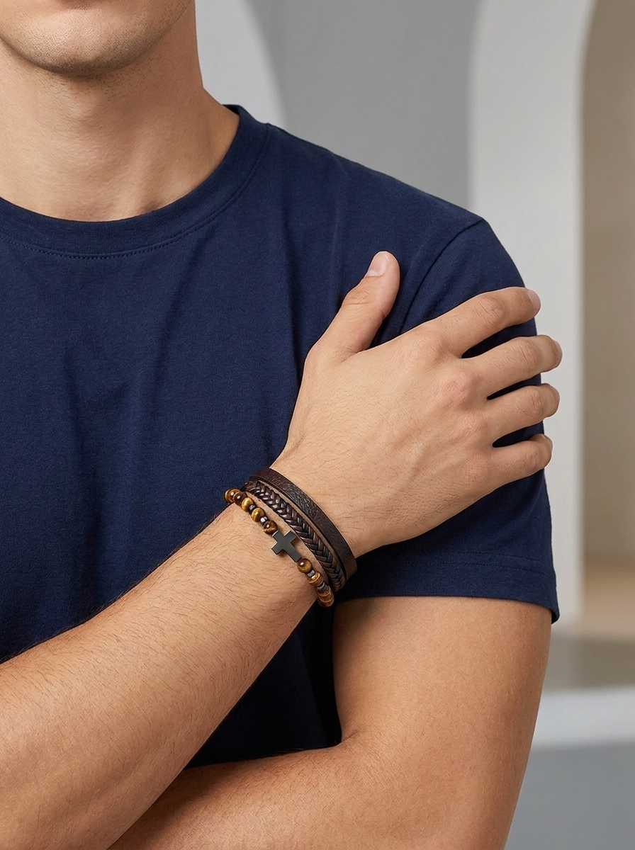 Woven Stone Bracelet