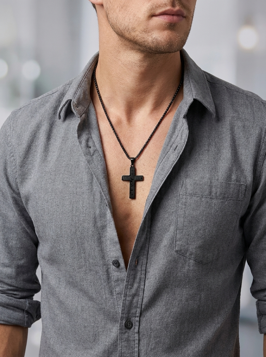 Our Father Cross Necklace