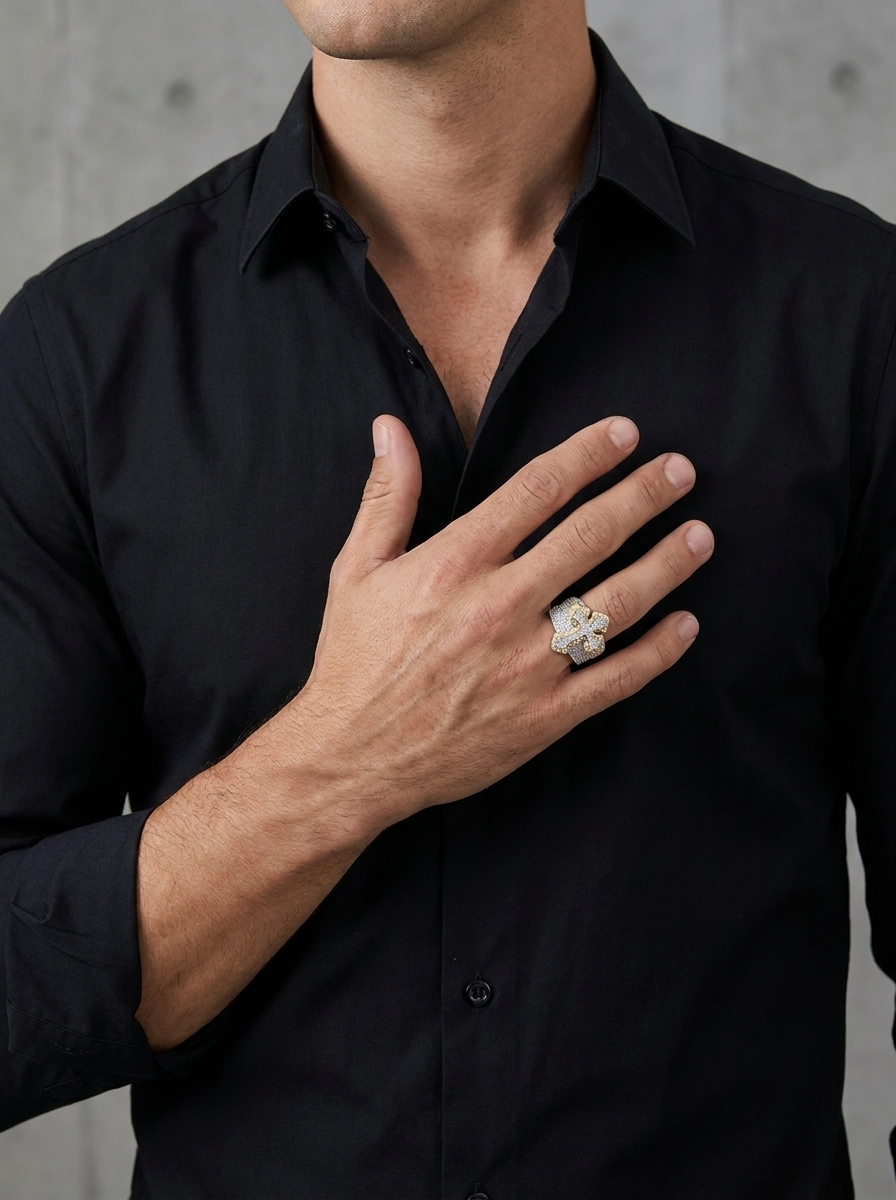 Shinning Cross Ring