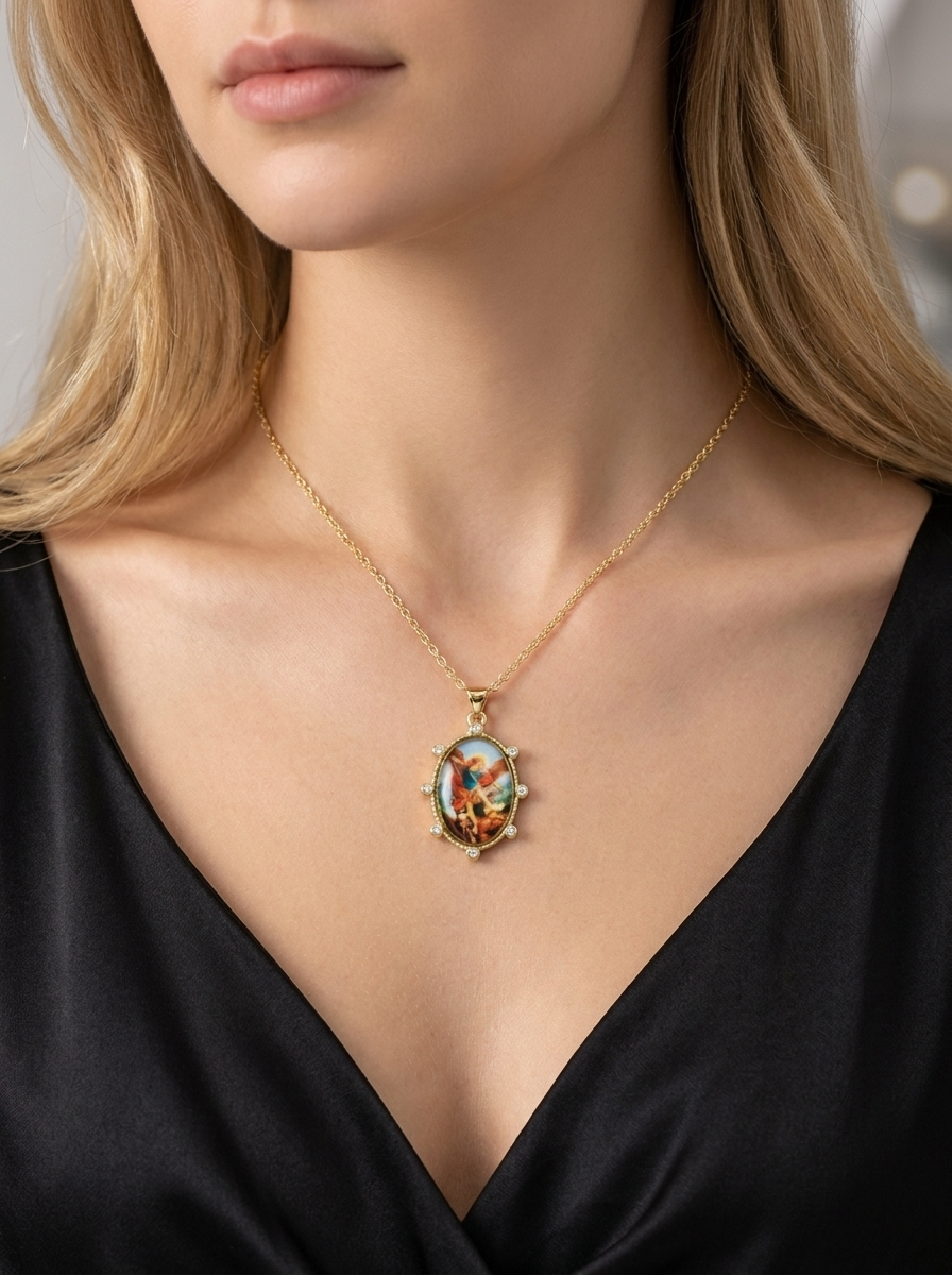 Archangel St. Michael Medal Necklace