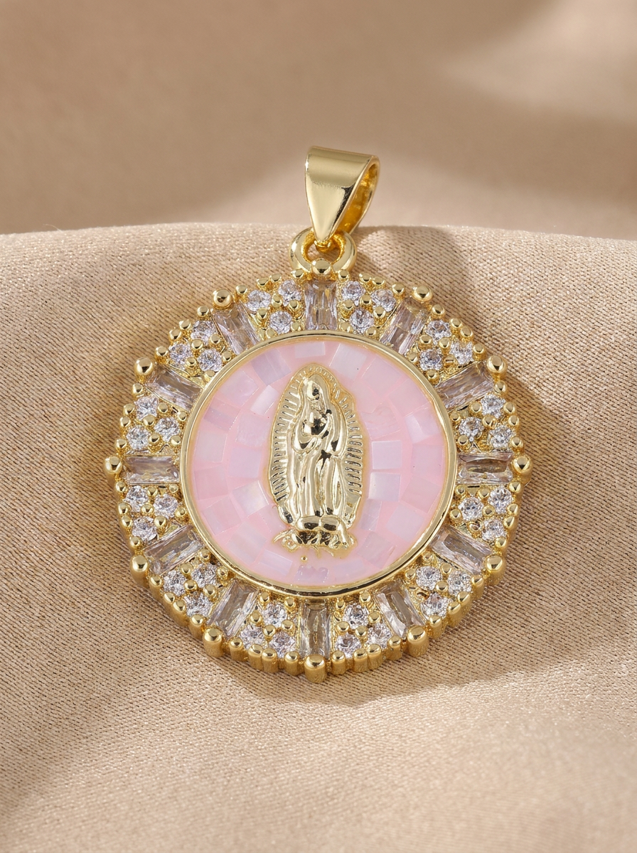 Mother Mary Pearl Charm