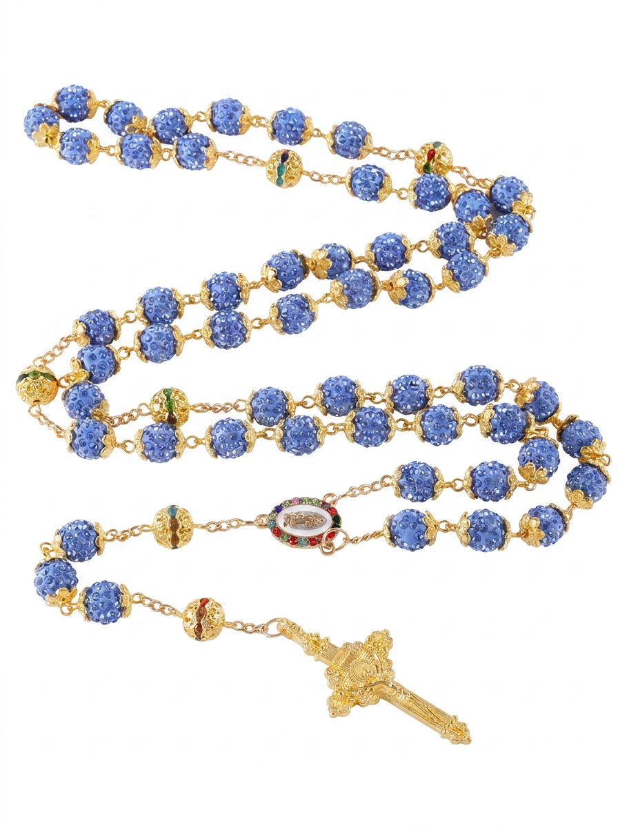 Crystal Rosary Necklace
