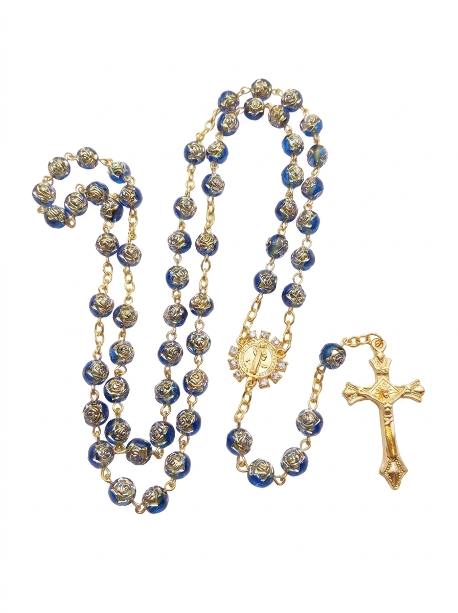St. Benedict Rhinestone Rosary