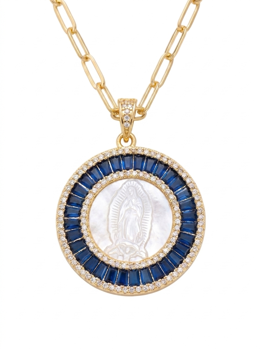 Virgin Mary Shell Necklace
