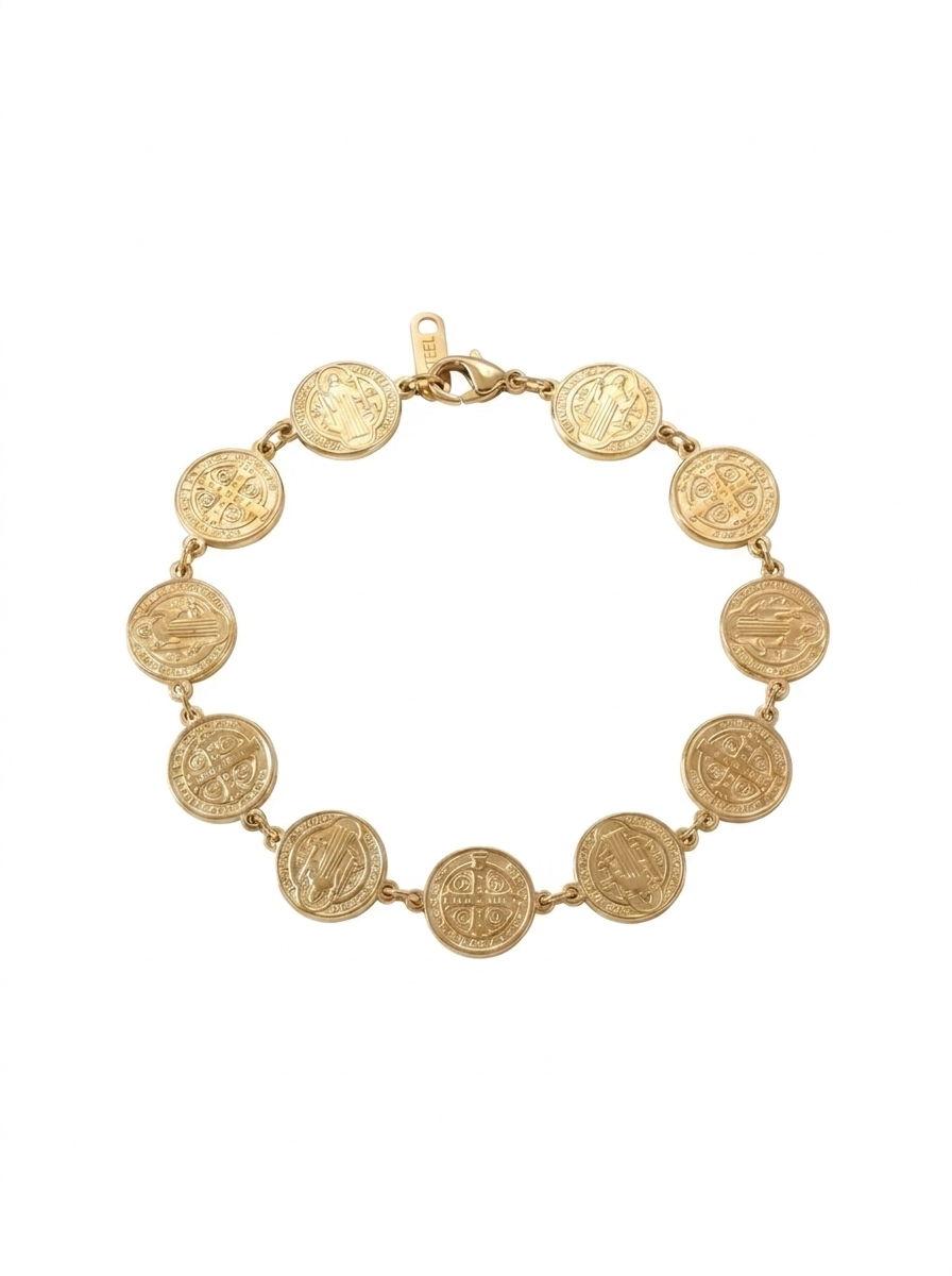 St. Benedict 11‑Medal Protection Bracelet