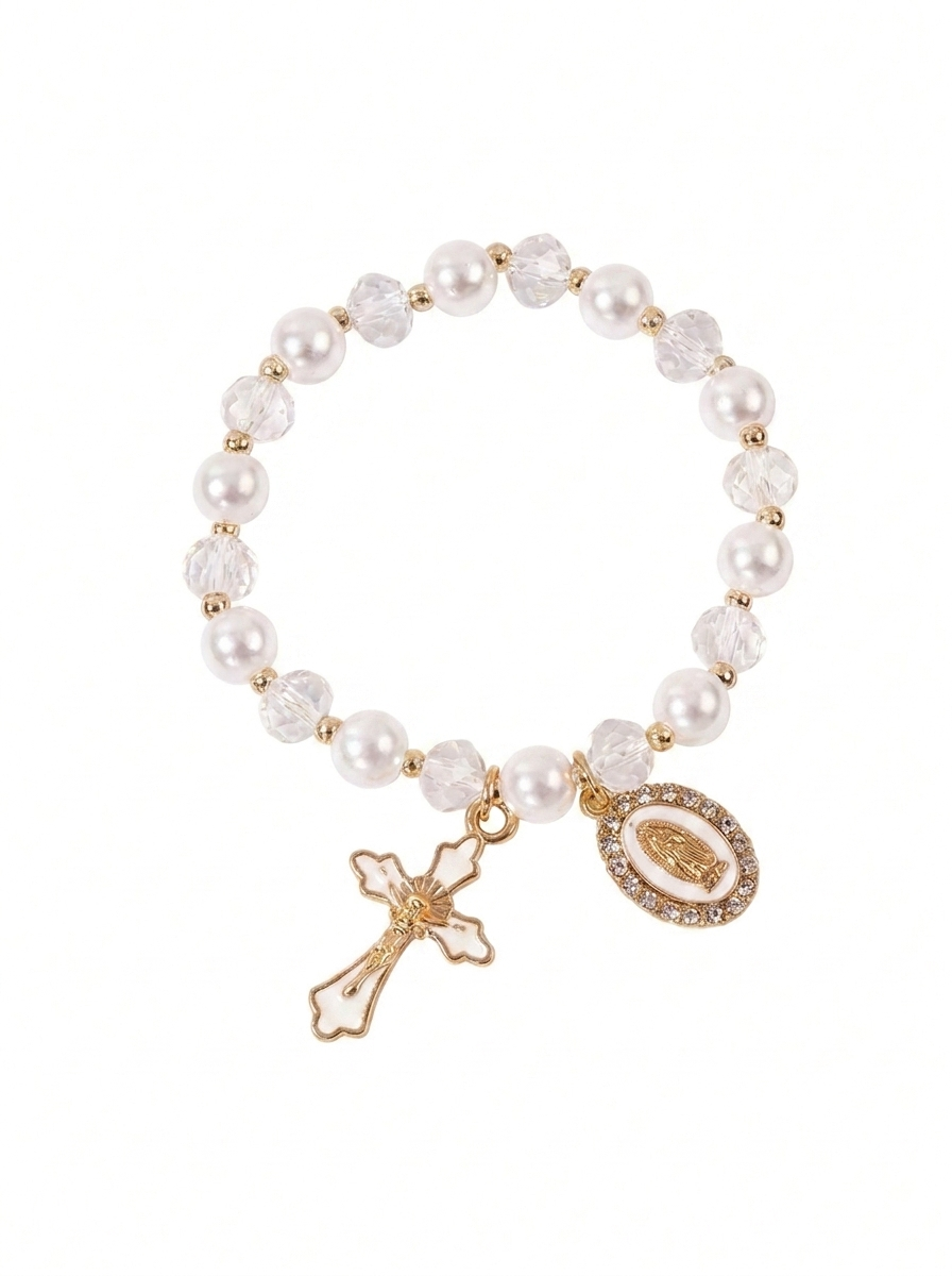Crystal Pearl Bracelet