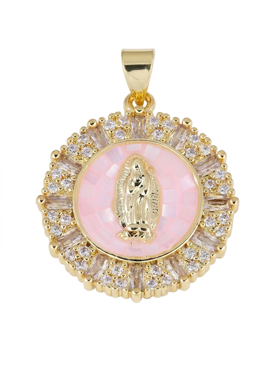 Mother Mary Pearl Charm