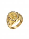 Virgin Mary Cross Ring