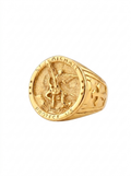 Archangel Cross Amulet Ring