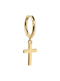 Cross Hoop Earrings