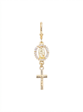 Virgin Mary Rhinestone Earrings
